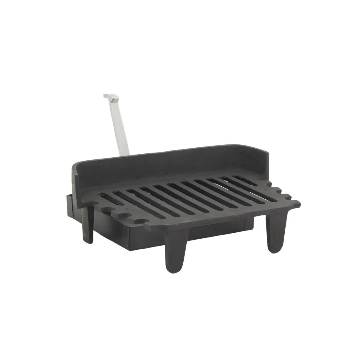 Grille de cheminée + tiroir à cendres en fonte