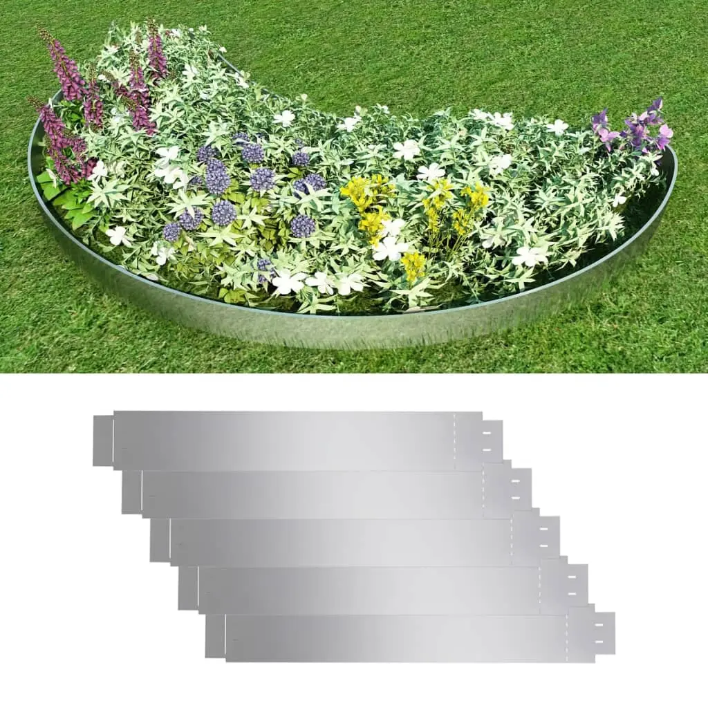 Lot de 5 Bordure autre Jorin Argent 100 X 14 cm – P87209A