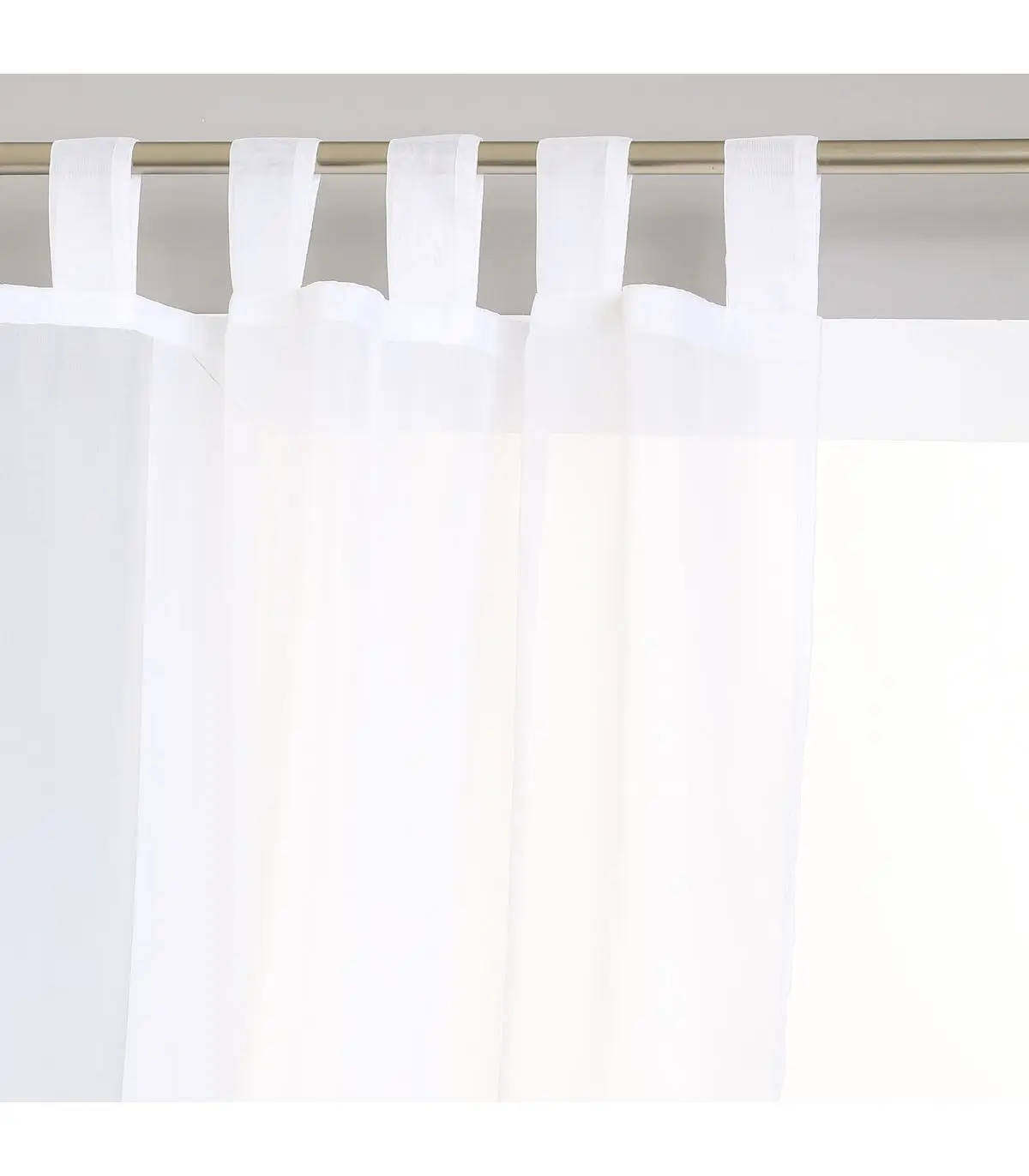 Lot de 2 Voilages Blanc 140 x 240 cm