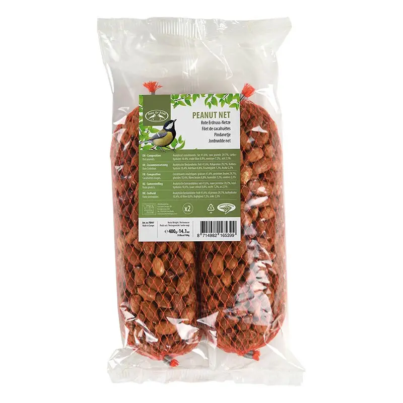 Lot de 2 filets de cacahuètes 200 gr pour oiseaux – Esschert Design