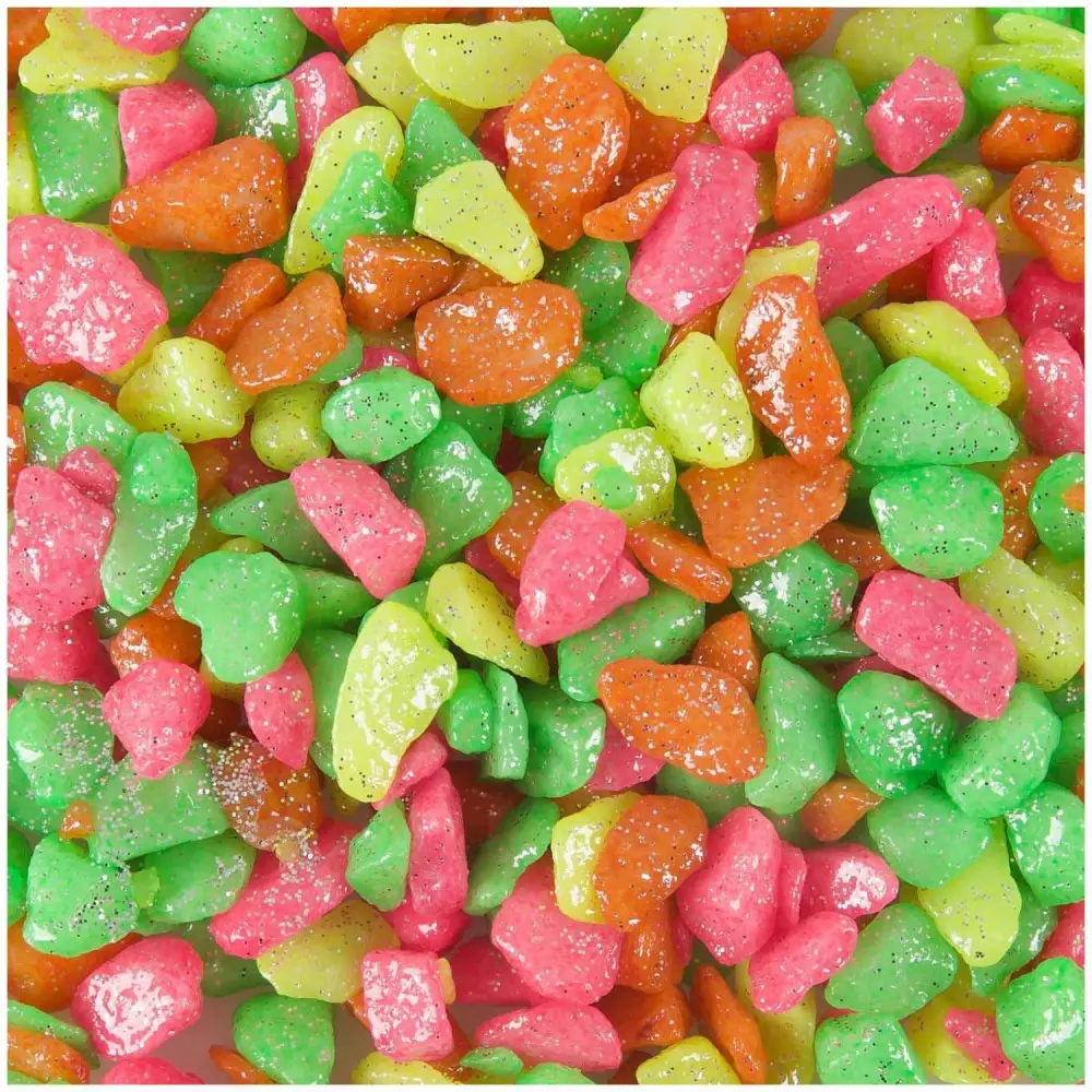 Gravier brillant Néon rainbow 1 kg aquarium