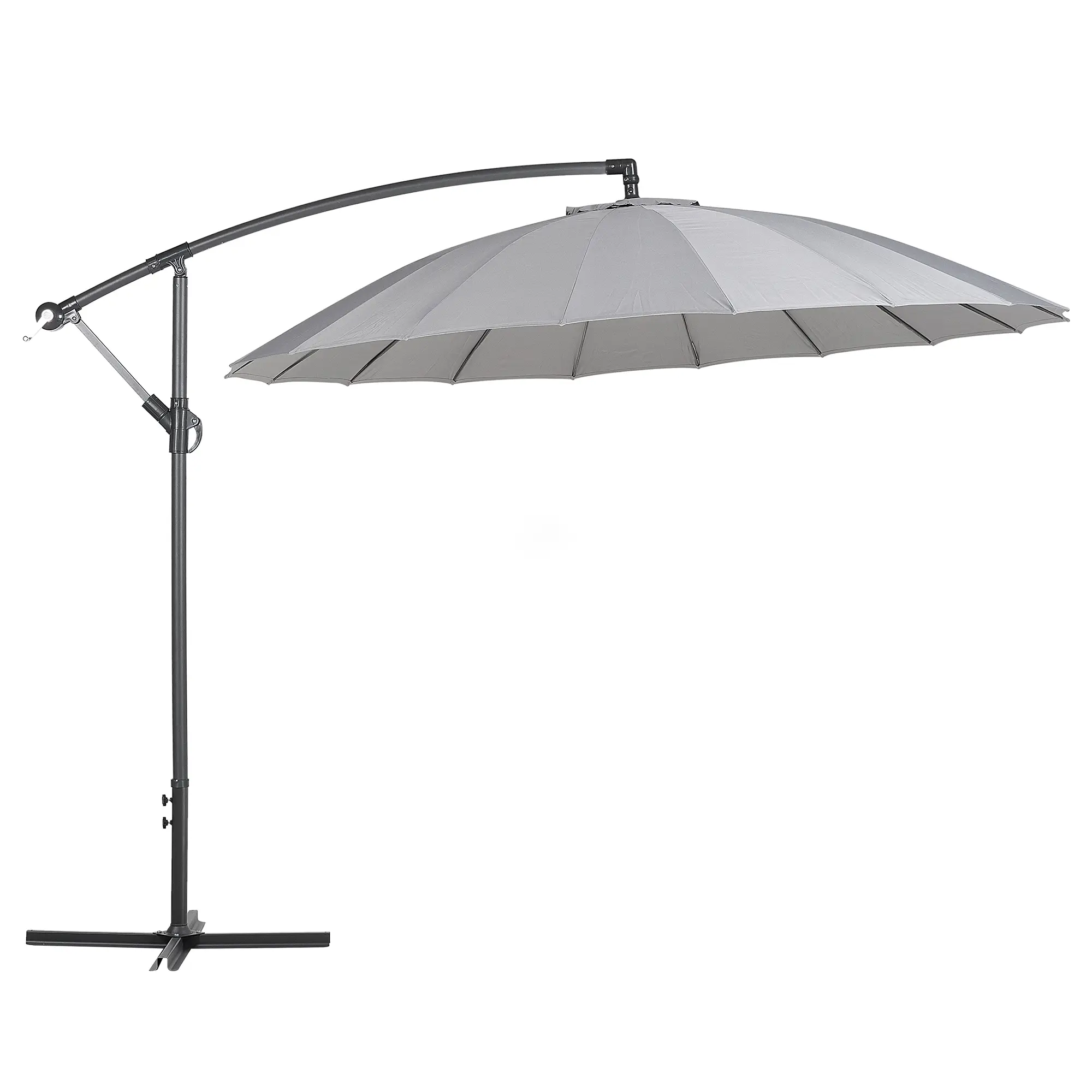 Parasol déporté Tissu Gris foncé CALABRIA II