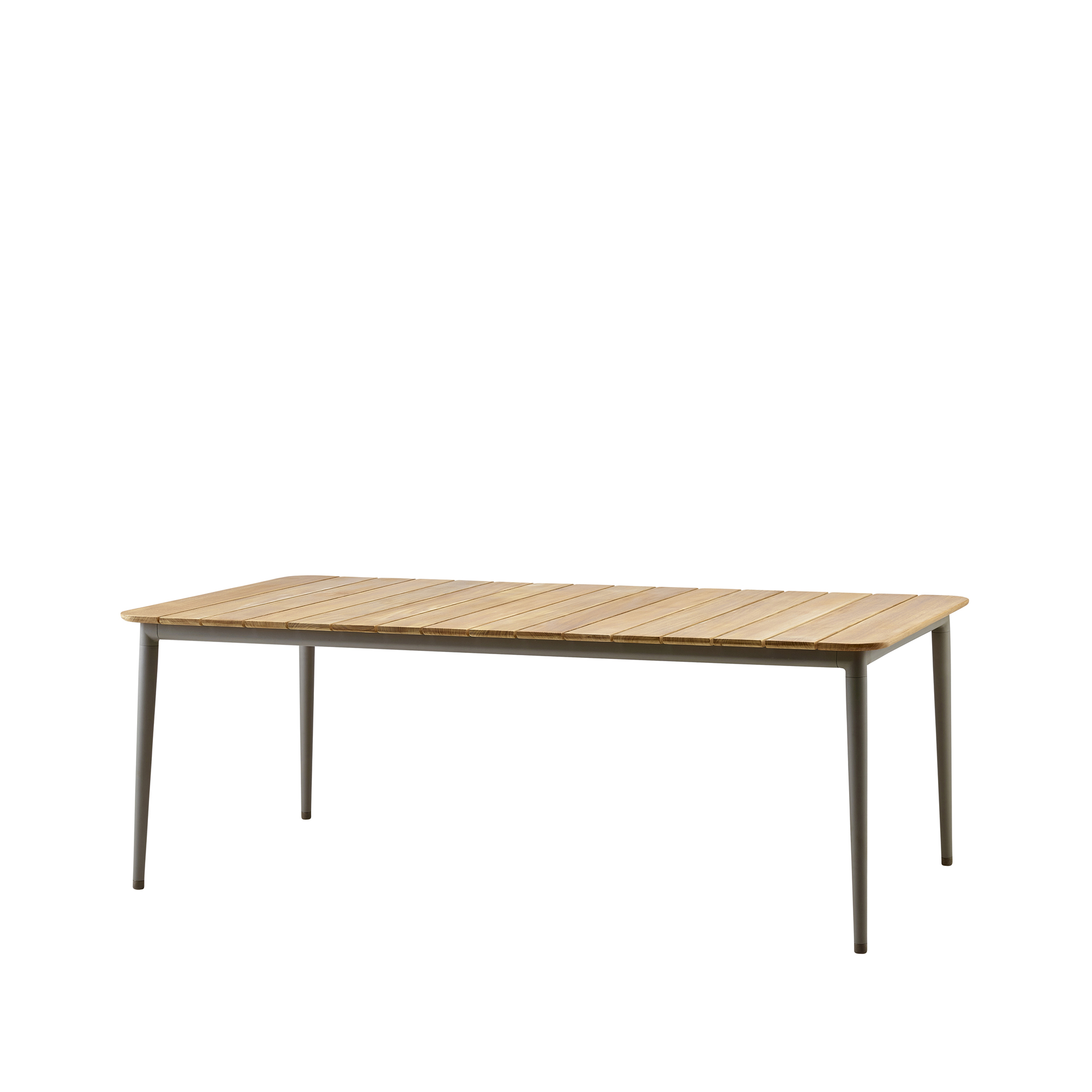 Mesa de comedor Core teca 210x100x74 cm.k1{font-size:18px}Soprte taupe