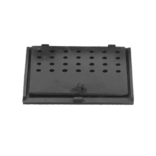 Grille de décendrage pour plaque avec passage, Dommartin