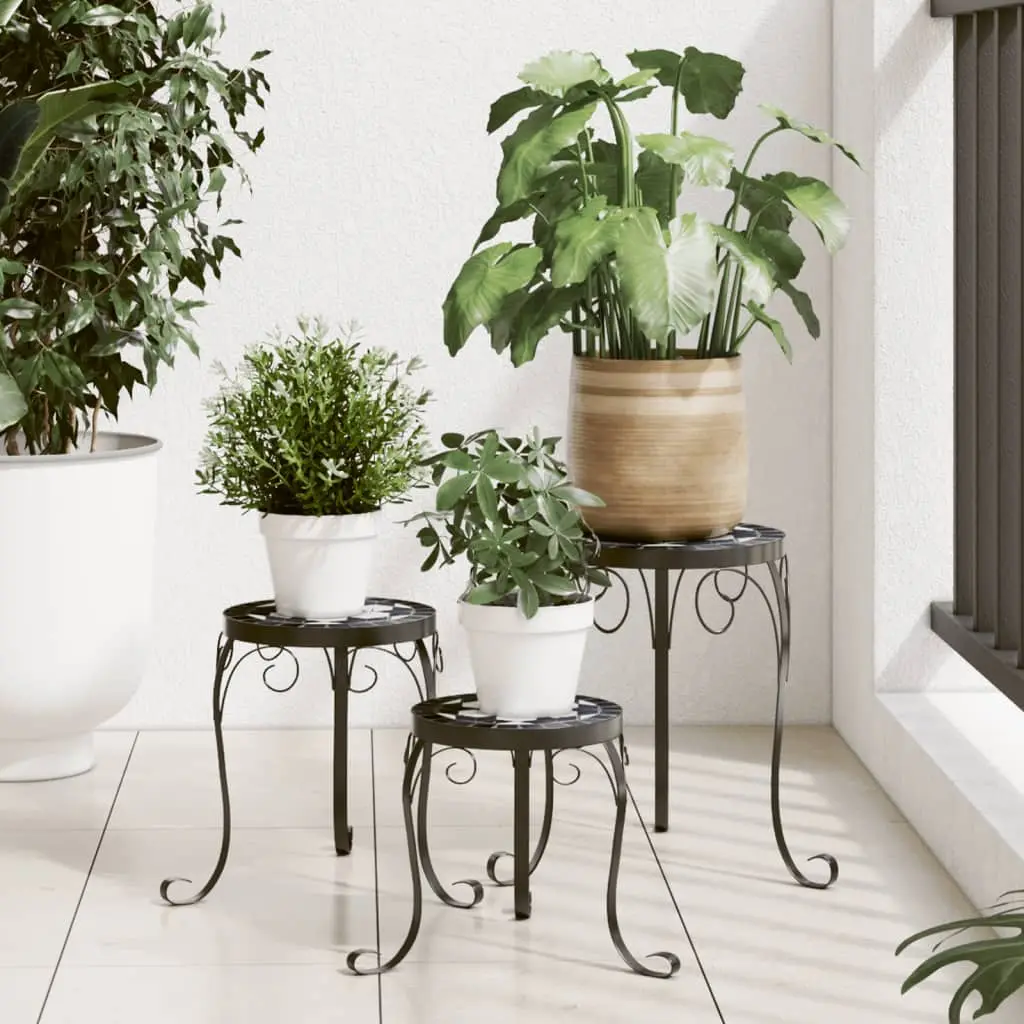 Lot de 3 Support plante Betina Blanc – P87211B