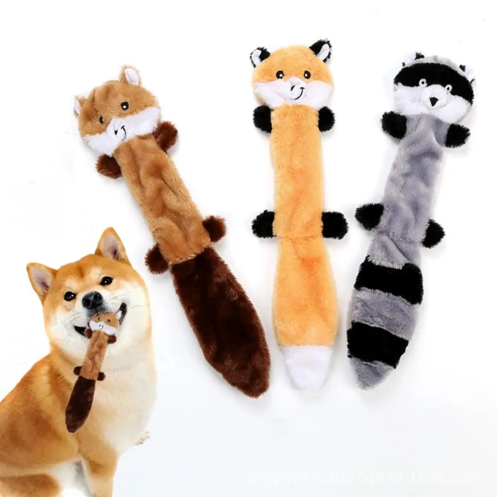 Lot de 3 jouets couineurs pour chiens non rembourrés Style B IntiMeg