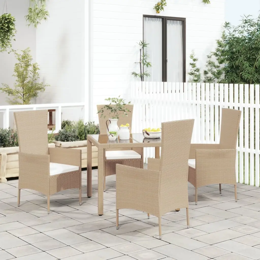 Lot de 4 Chaise bois composite Ali Beige 60 X 58 X 108 cm – P87209B