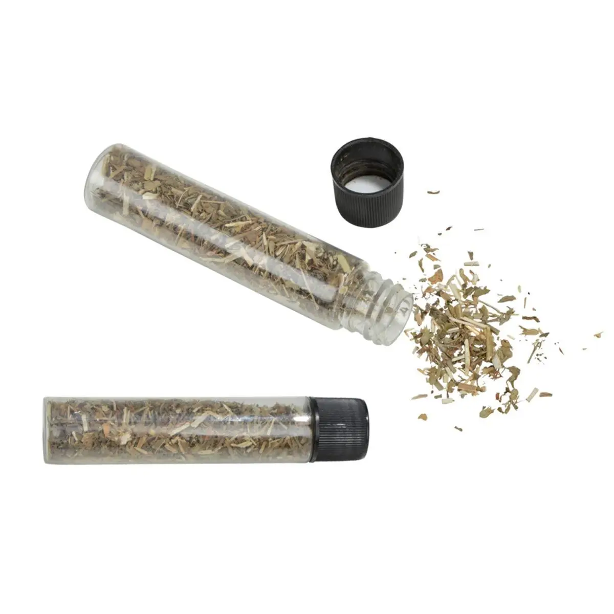 Lot de 2 Tubes «Herbe à Chat» 10cm Transparent