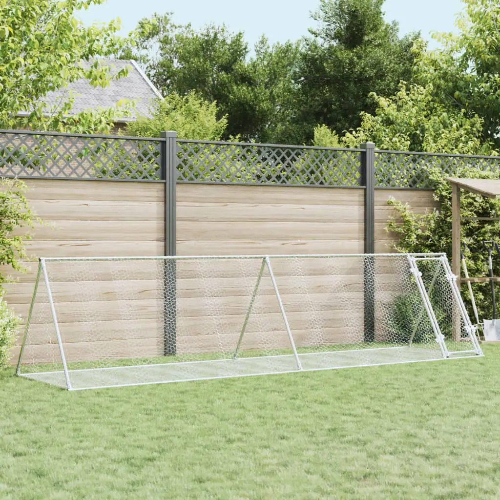 Grand enclos pour lapins 4m en acier galvanisé parc grillagé extérieur – ComfortXL Outdoor Living