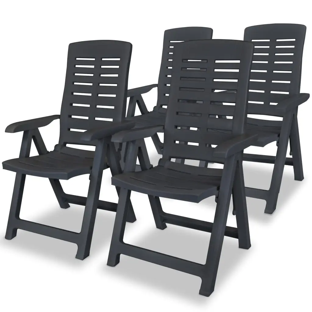 Lot de 4 Chaise bois composite Ballymalis Anthracite 60 X 61 X 108 cm – P87209A