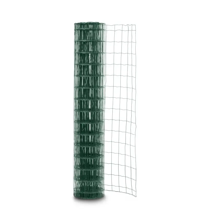 Grillage soudé en rouleau H1m00 x L20m Vert fil 2.1mm maille 100×75 mm Vert