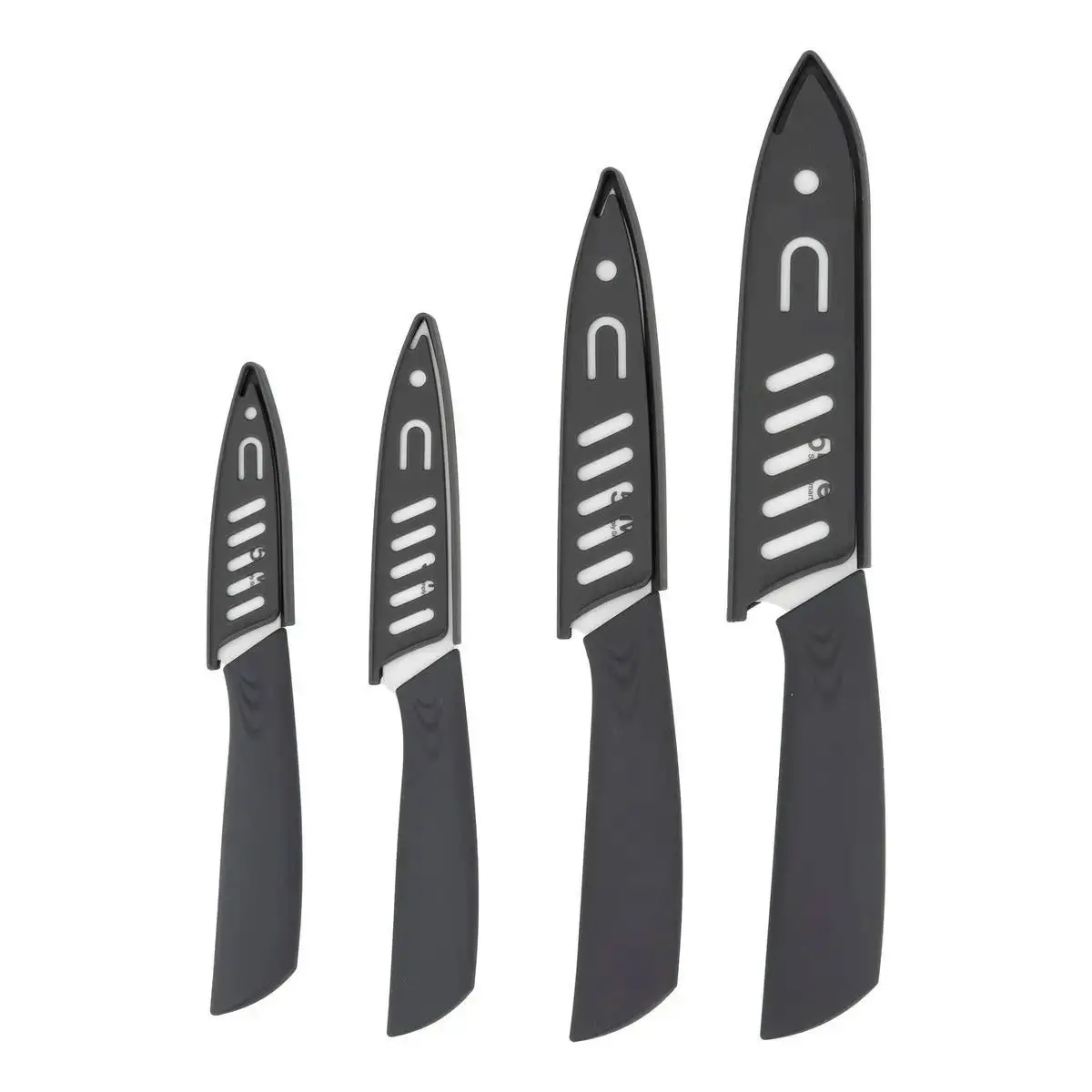 Lot de 4 Couteaux en Céramique «Zirco» 33cm Gris