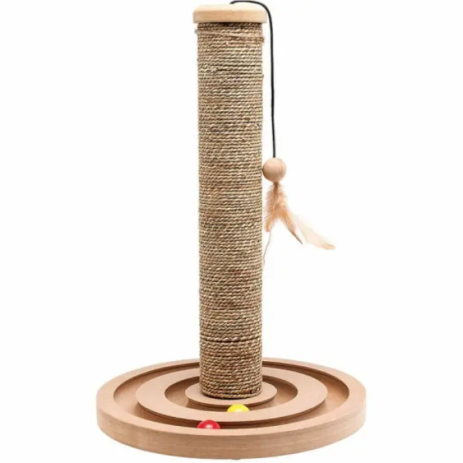 Griffoir pour chat en jonc de mer + jouet Brigitte