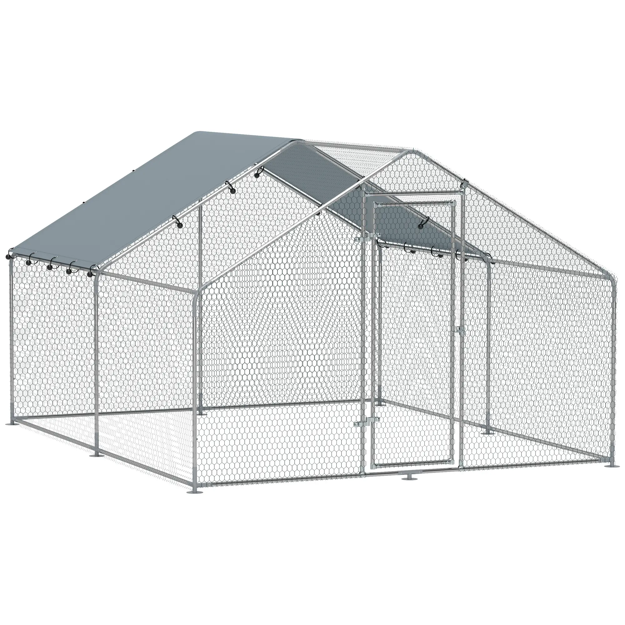 Grand Poulailler Acier Extérieur 10.2 m²