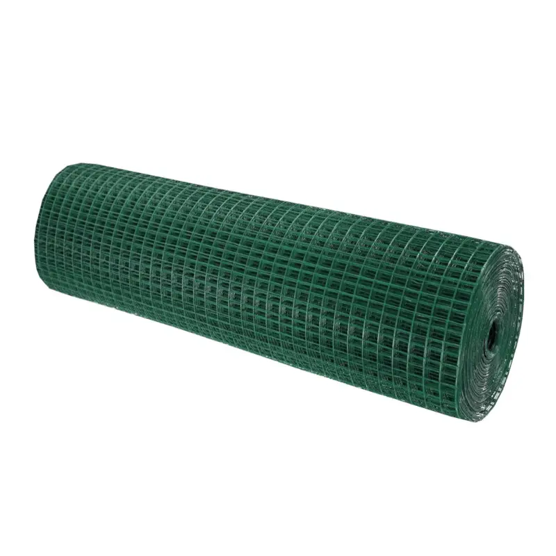 Grillage Souple Plastifié| 0,5X5 M| Composition 80% Acier Galvanisé/20% PVC| Rouleau Grillage| Réticulée 13X13MM
