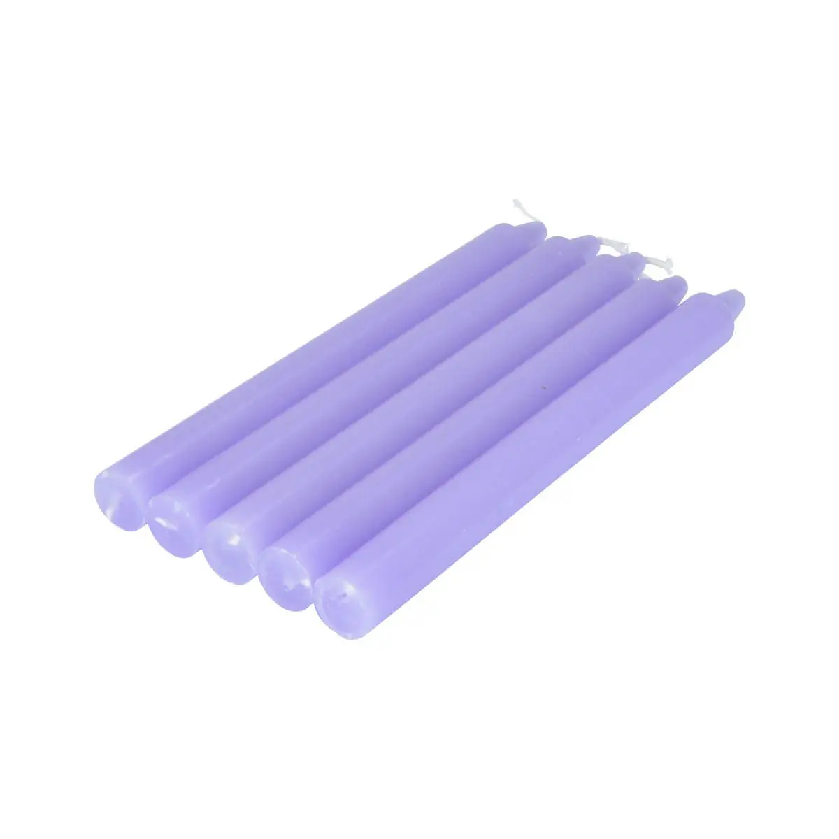 Lot de 5 Bougies Chandelier «Essentiel II» 19cm Violet
