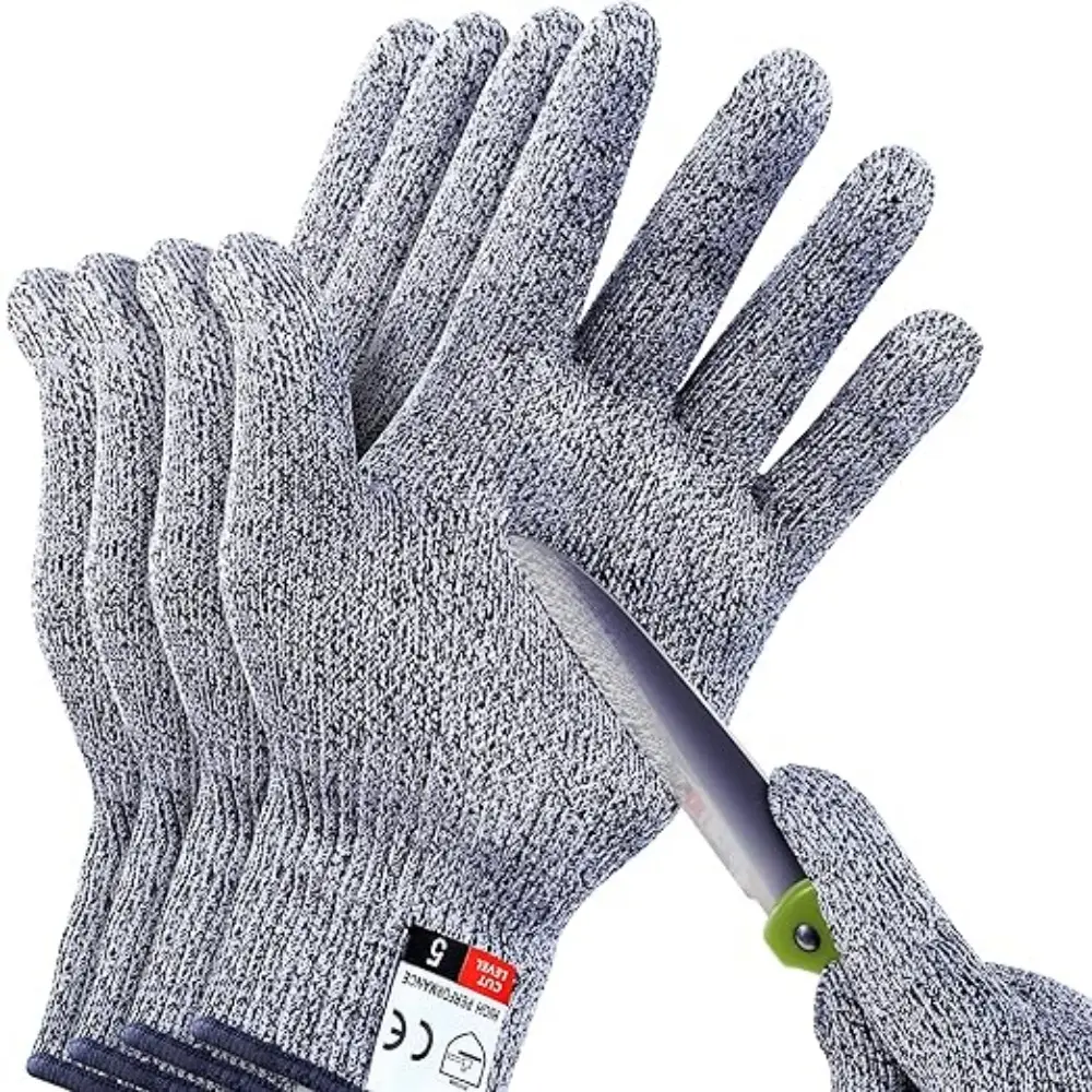 Lot De 4 Gants Anti – Coupures Niveau 5 (2M+2L)