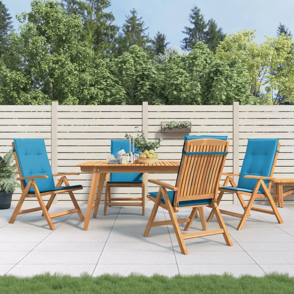 Lot de 4 Chaise bois composite Ivar Bleu 60 X 74,5 X 104 cm – P87211B