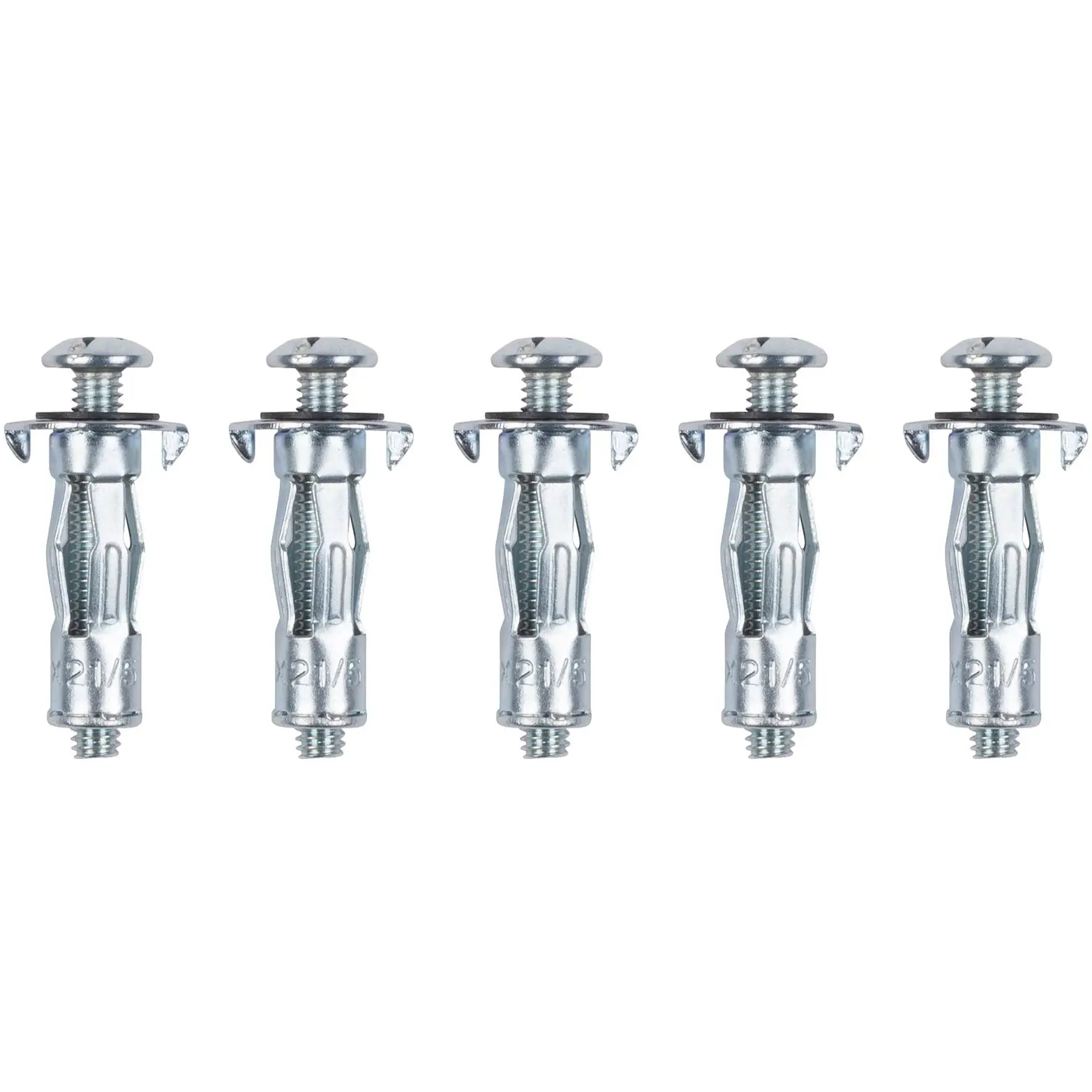 Lot de 5 chevilles en métal à expansion Kreator – m4 x 21mm