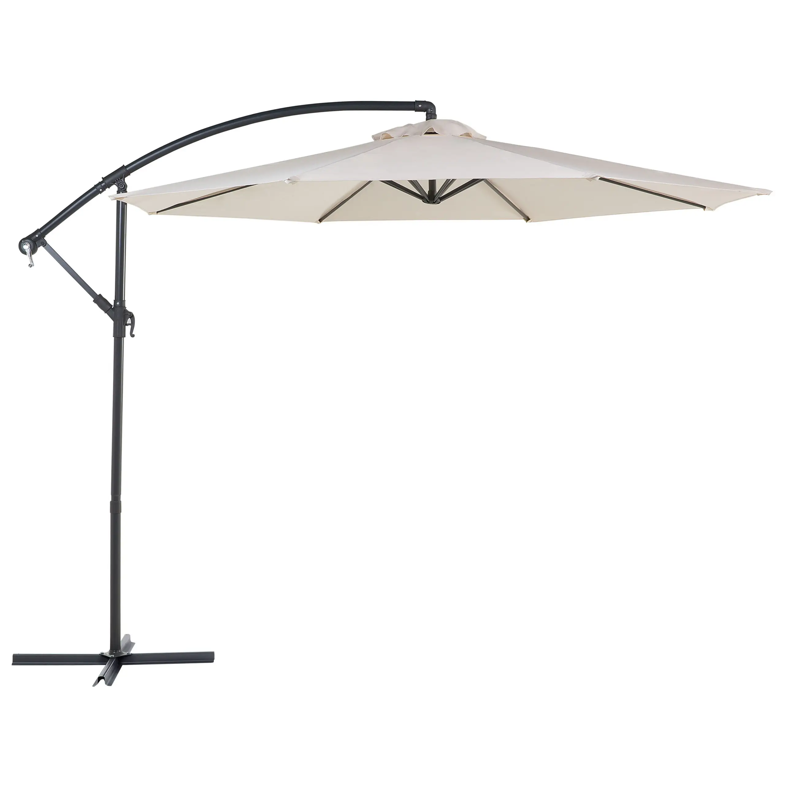 Parasol déporté Tissu Beige clair RAVENNA