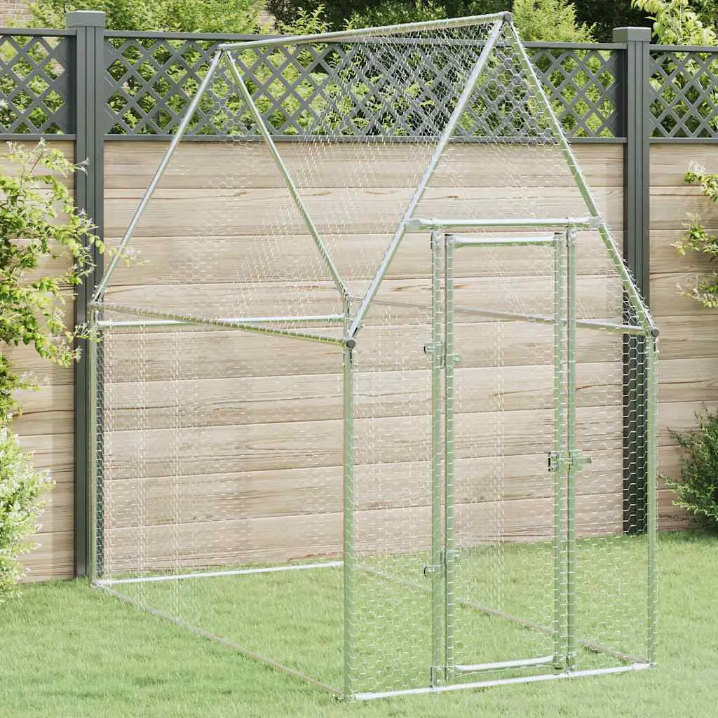 Grand poulailler extérieur acier galvanisé sécurisé pour élevage 200x100x190 cm – ComfortXL Outdoor Living