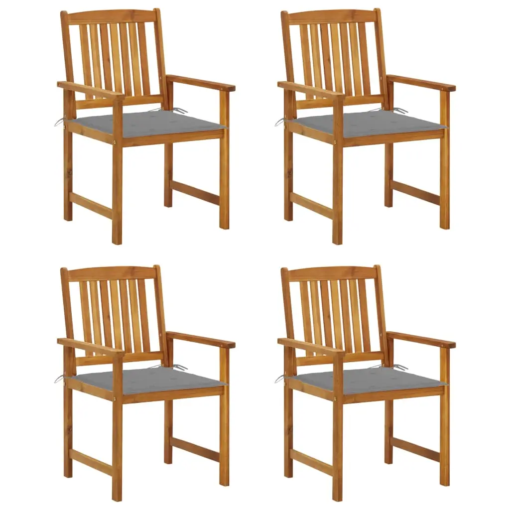 Lot de 4 Chaise bois composite Ajani Gris 61 X 57 X 92 cm – P87209G