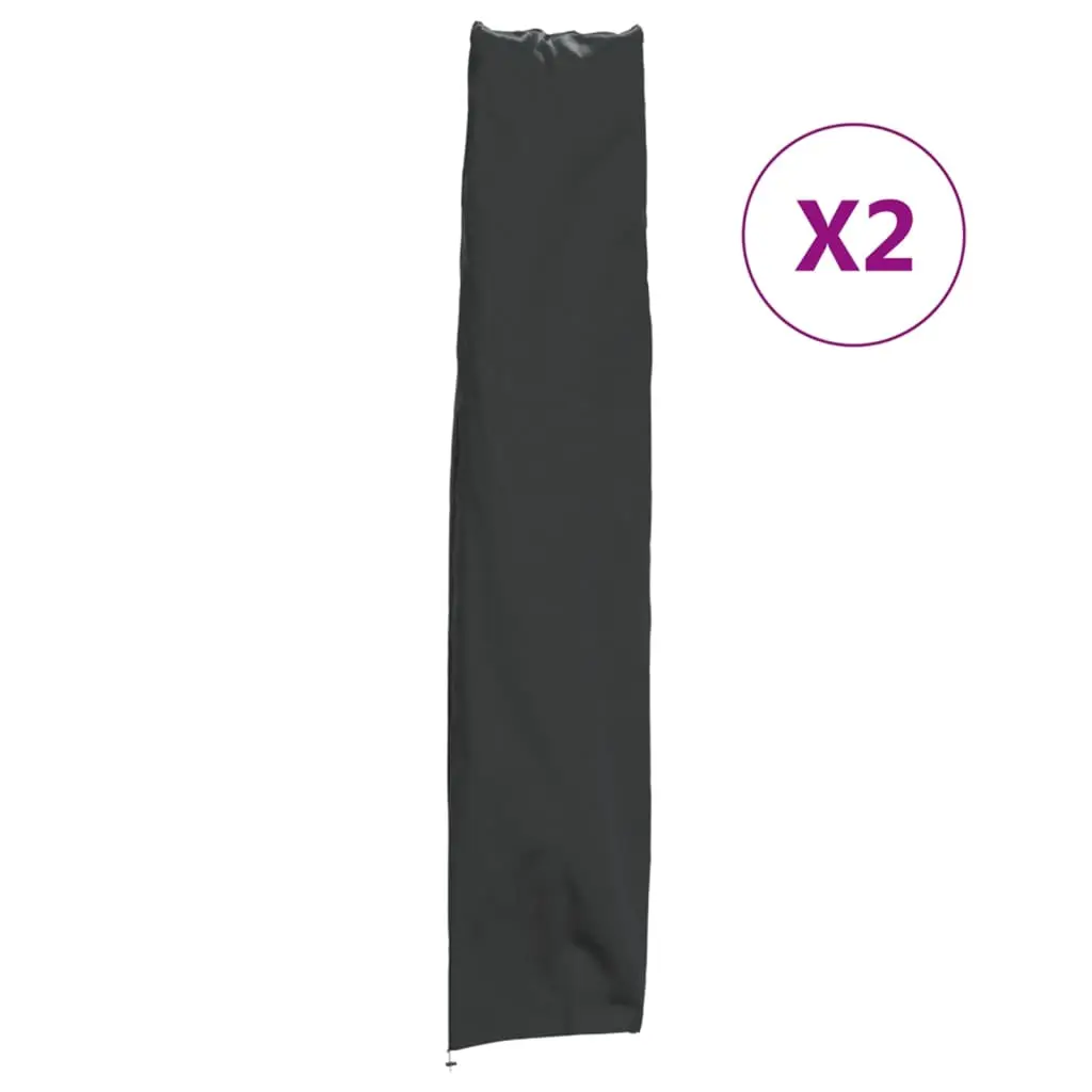 Lot de 2 Housses de parapluie de jardin – Housses de protection 136×25/23,5 cm 420D
