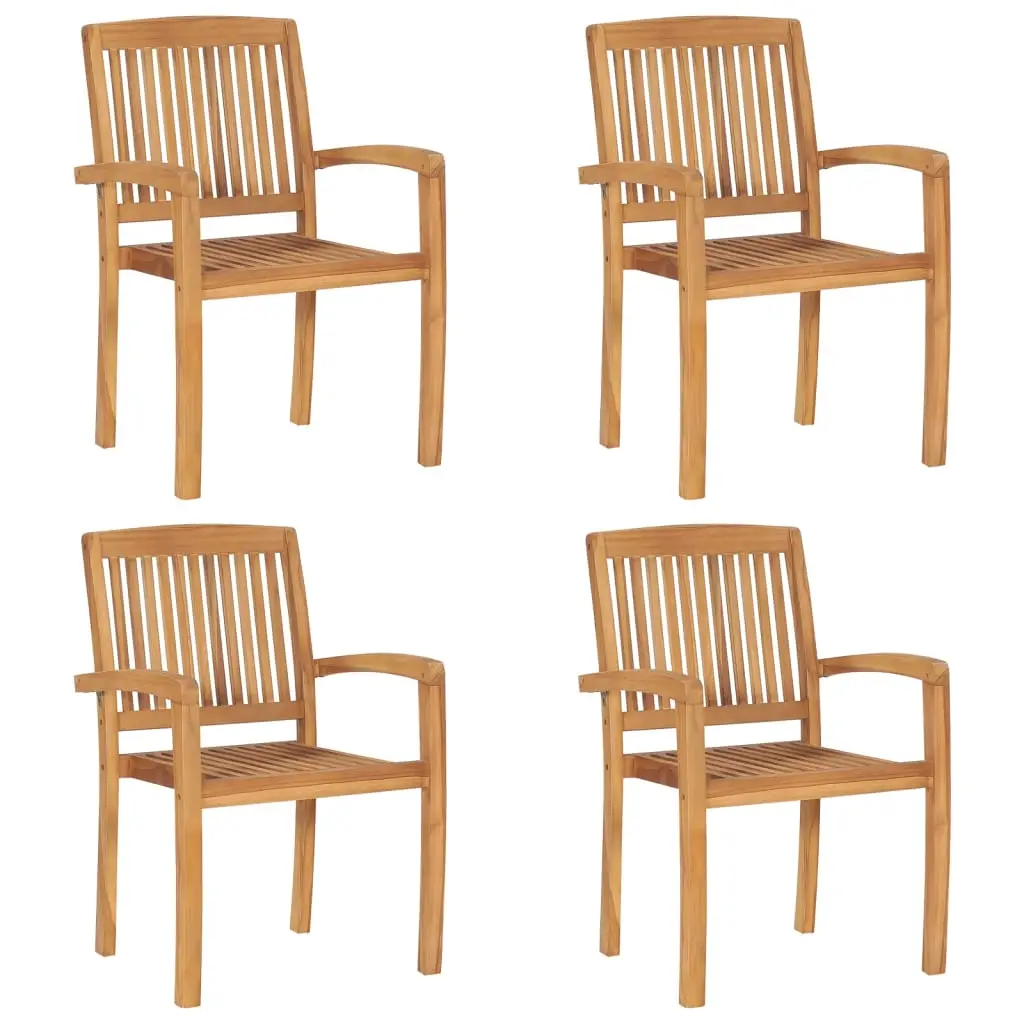 Lot de 4 Chaise bois composite Almira Brun 60 X 57,5 X 90 cm – P87209B