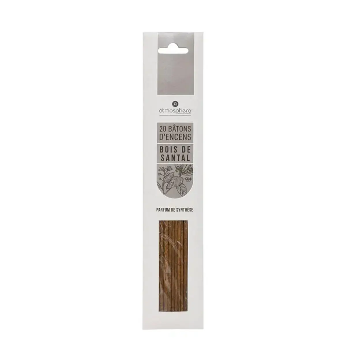 Lot de 20 Bâtons d’Encens 25cm Bois Santal