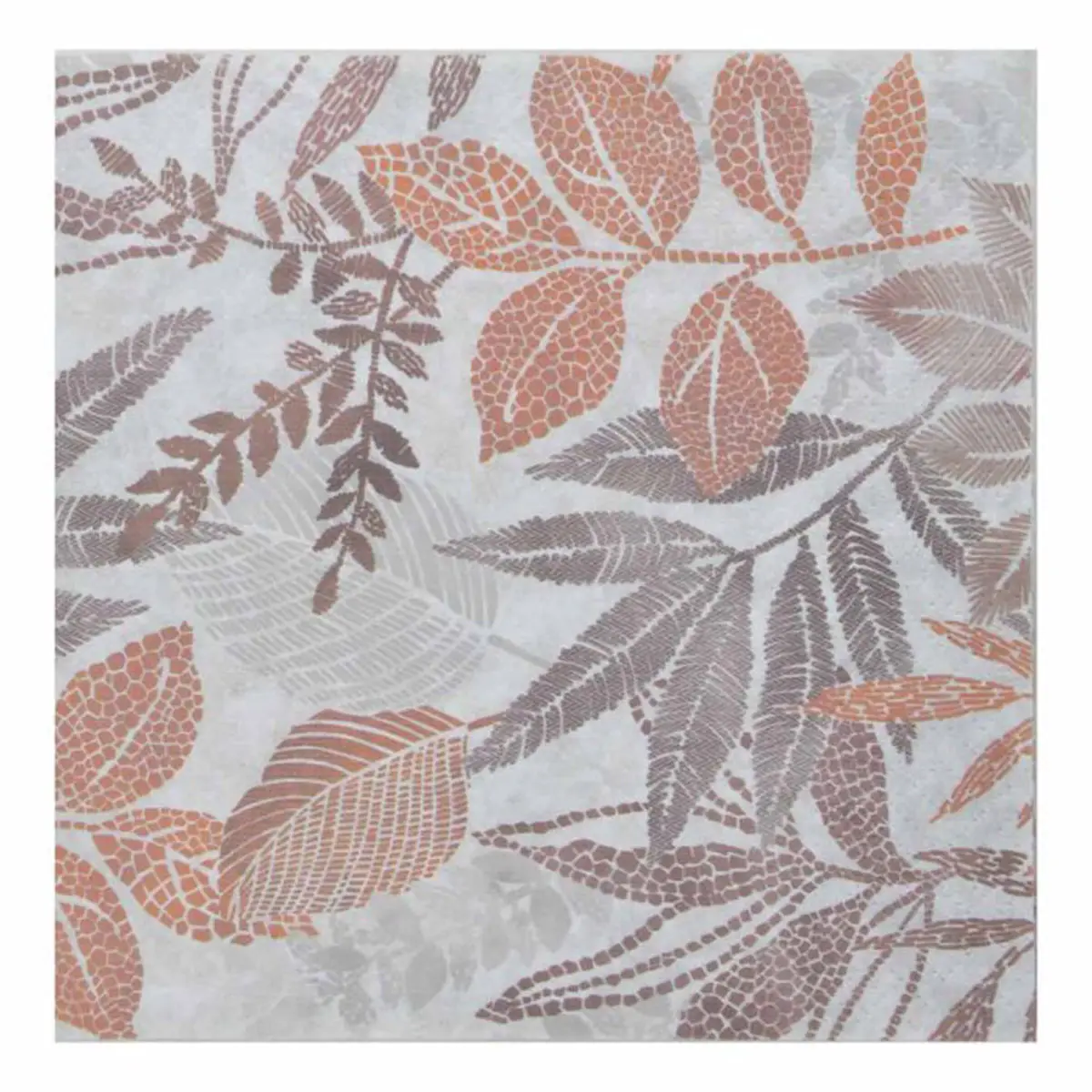 Lot de 20 Serviettes en Papier «Automnal» 33x33cm Marron