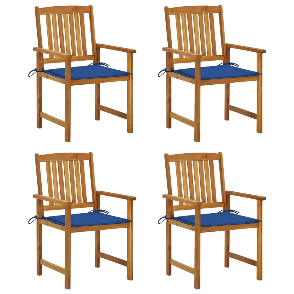 Lot de 4 Chaise bois composite Ajani bleu royal 61 X 57 X 92 cm – P87209B