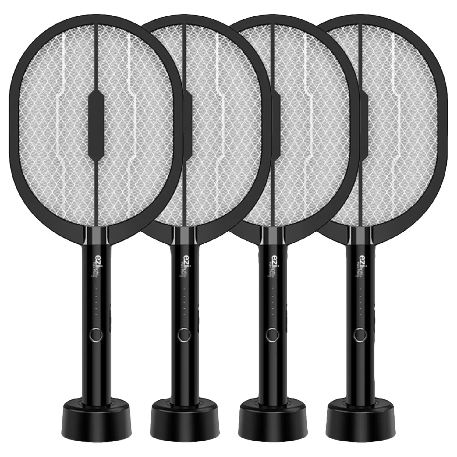 Lot de 4x Raquettes anti-moustique EZIlight® Mosquito Racket