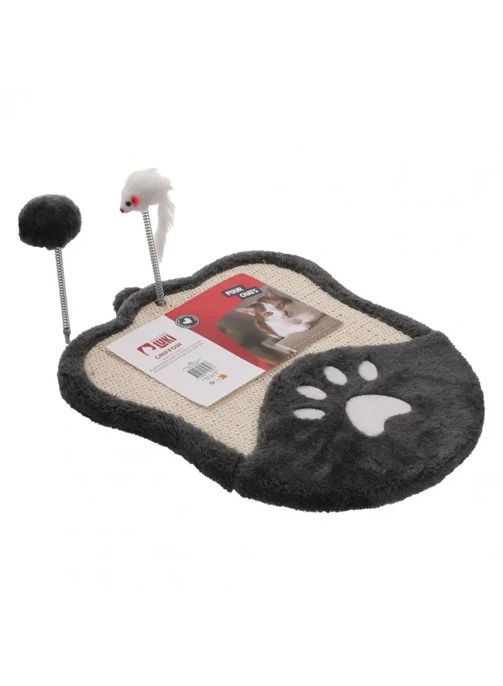Griffoir a chat avec 2 jouets ANTHRACITE