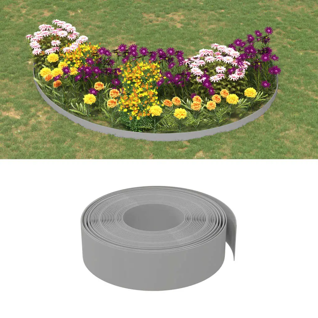 Lot de 5 bordure de jardin gris 10 X 15 cm – Prolenta Premium