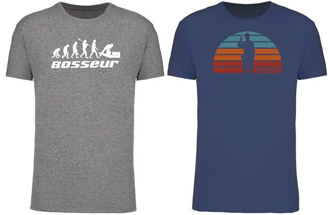 Lot de 2 t-shirt de travail BOSSEUR Evo Greige – 12231-001