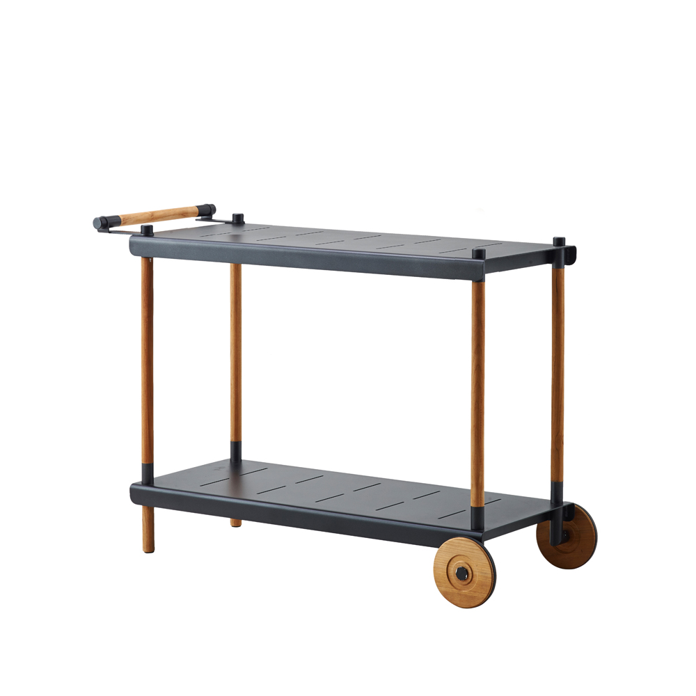 Carrito Frame.jo{font-size:18px}Lava grey, soporte de teca