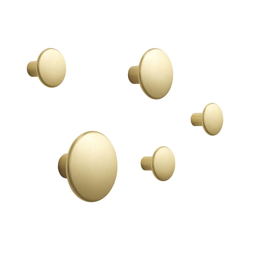 5 Colgadores The Dots, metal.jo{font-size:18px}latón