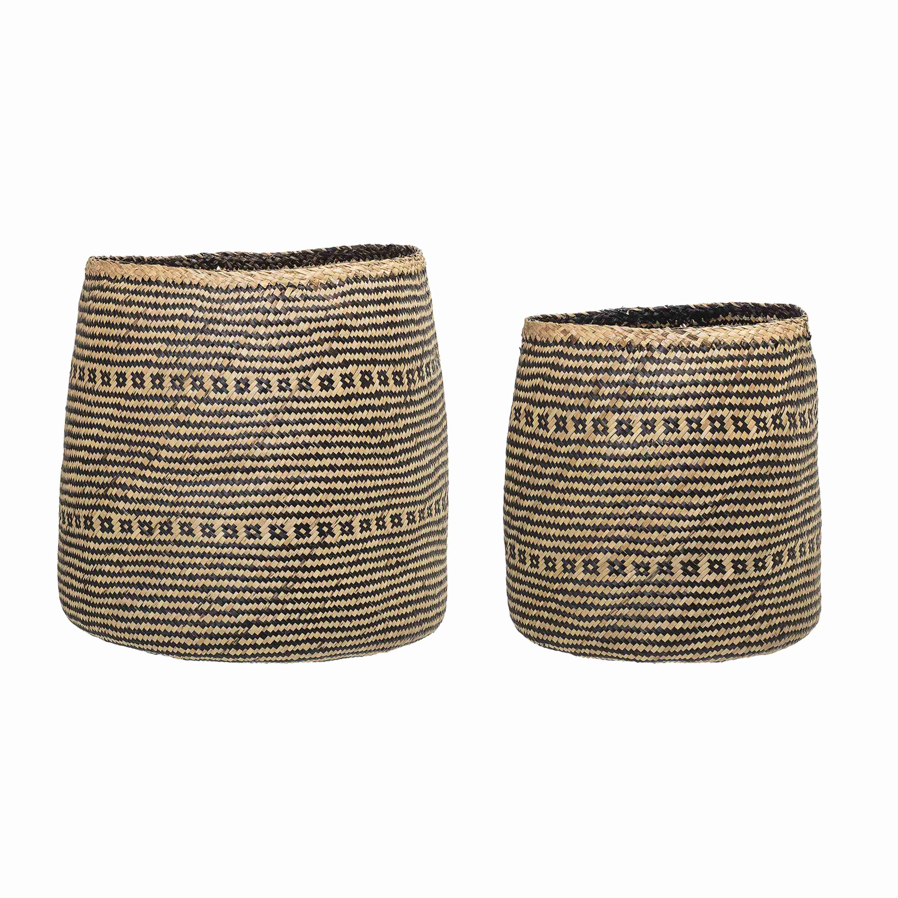 2 Cestas de algas Bloomingville.k0{font-size:18px}natural-gris