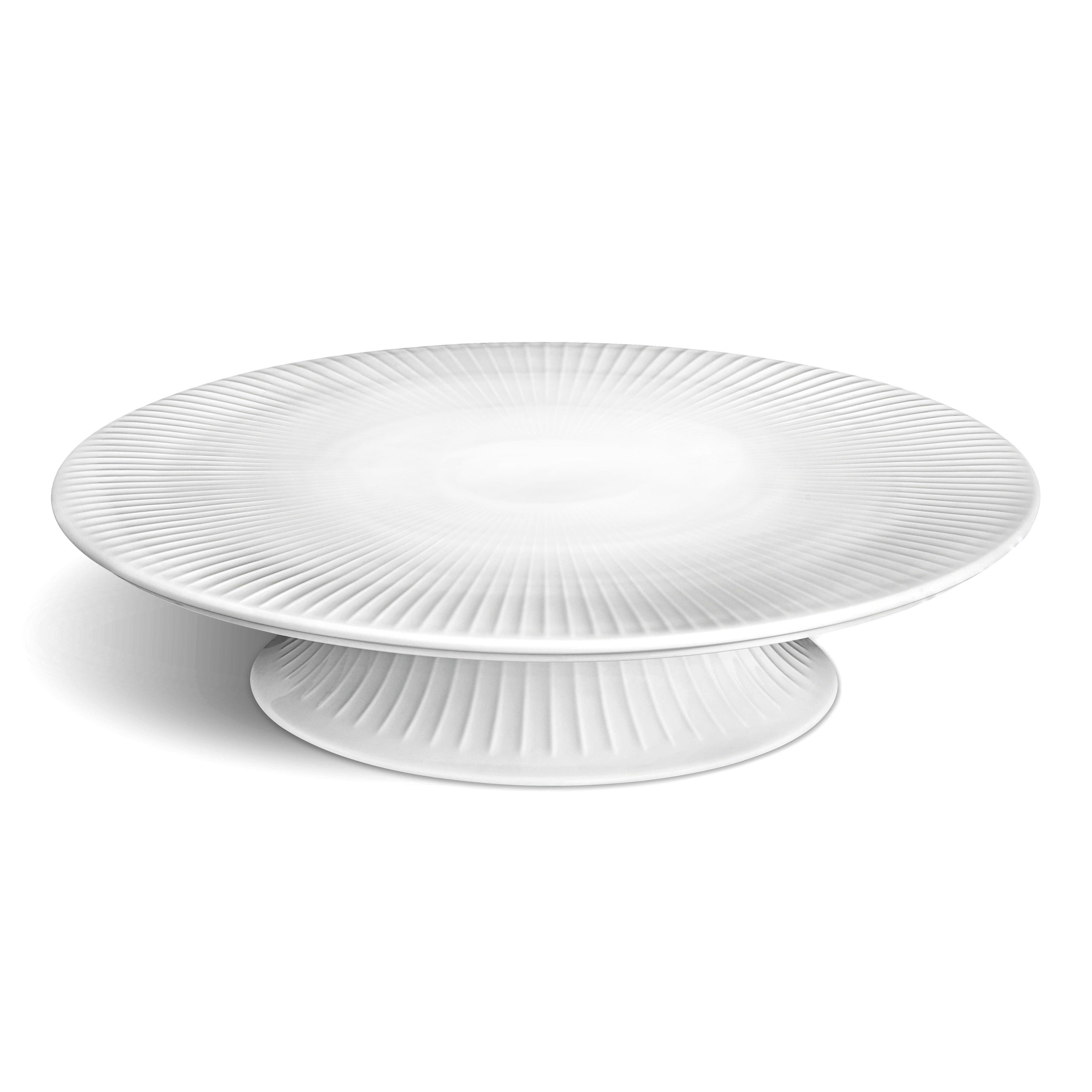 Plato de tarta con pie Hammershøi Ø30 cm.jo{font-size:18px}blanco