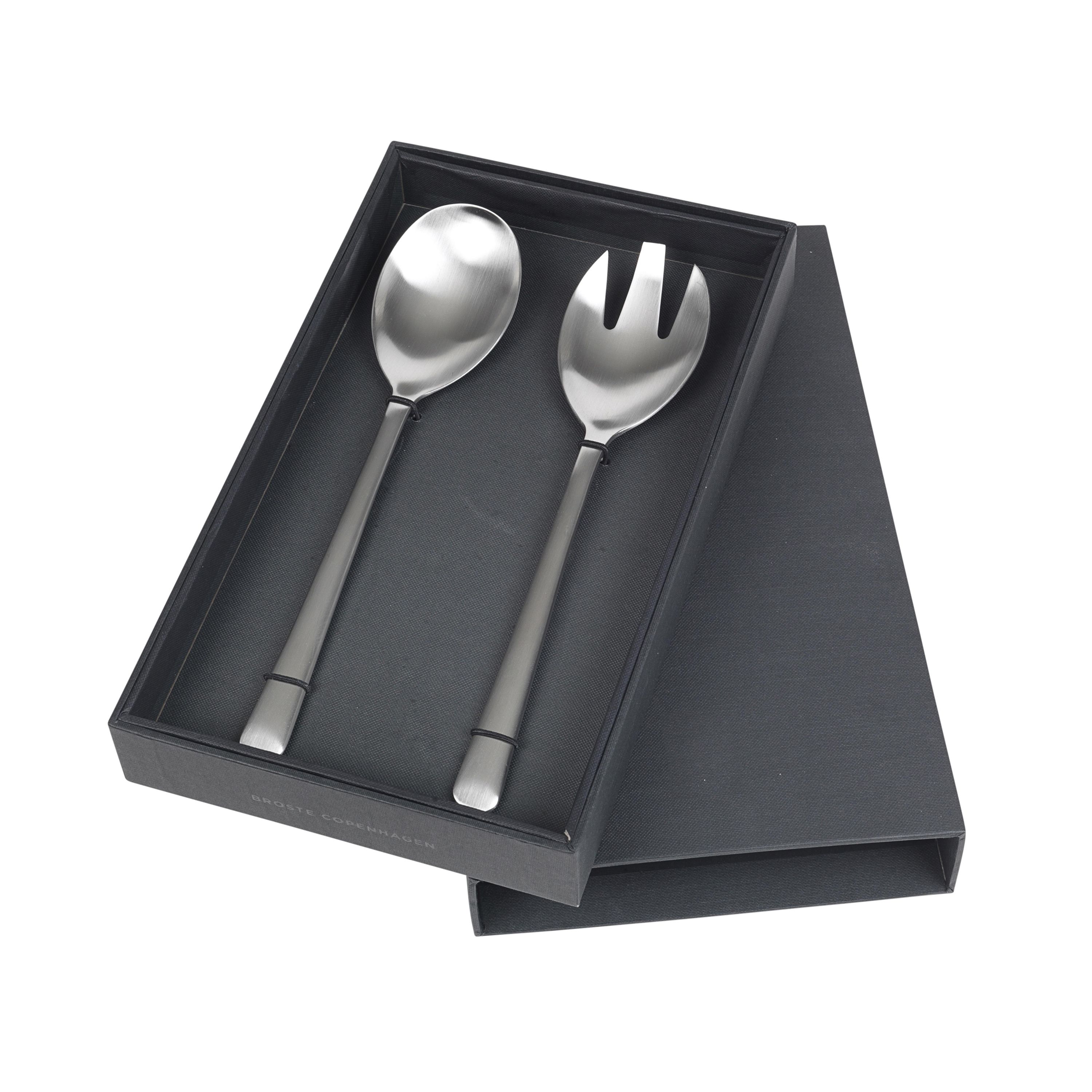 2 Cubiertos de ensalada Hune.iy{font-size:18px}Brushed satin
